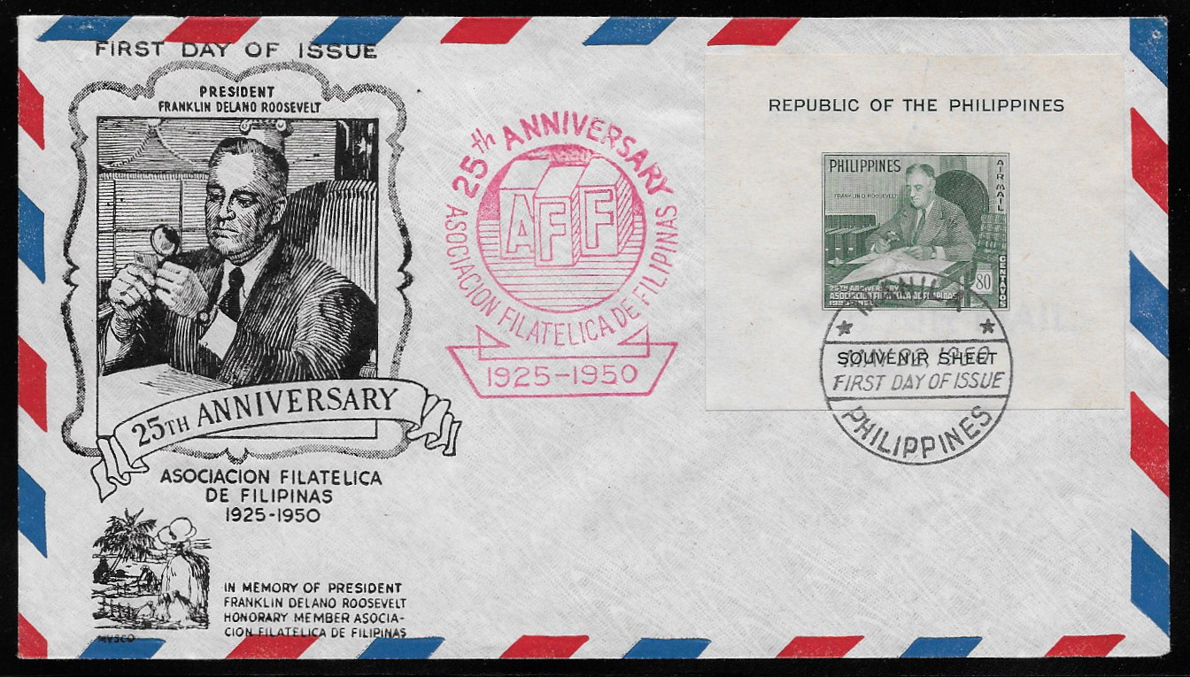 Philippines 1950 First Day Air Mail 